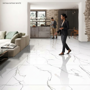 Carreaux de sol et de mur en porcelaine haute brillance 600x1200mm, design moderne, adhésif pour briques réfractaires, pour salles de bain et intérieurs de villas - Product Image 2