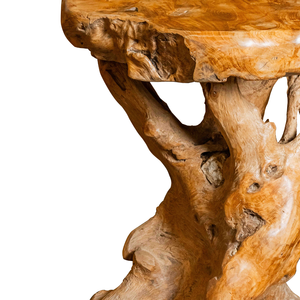 Mesa de Centro de Madera de Teca Natural Rústica Premium, Hecha a Mano, Artesanal, Antigua, Duradera, Orgánica, para Sala de Estar, Muebles para el Hogar de Lujo ARTERRA - Product Image 2