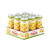 Vente en gros de boisson au thé Datafa 330 ml à la pêche en conserve, origine Vietnam