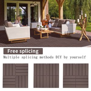 Baldosas de Plástico Encajables para Exteriores, Resistentes al Agua, 11.8''x11.8'' (Paquete de 44), Aptas para Todo Tipo de Clima, para Patio, Jardín, Piscina - Product Image 5