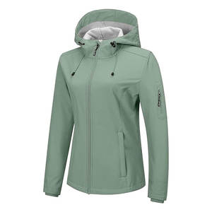 Chaqueta Softshell para Mujer con Forro Polar y Capucha, Ligera, Cortavientos, Impermeable y Aislante para Actividades al Aire Libre - Product Image 5