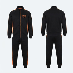 Ensemble de survêtement respirant pour homme Hawk Eye Sports, en molleton fin 300g, avec sweat à capuche et pantalon boutonné intégral, idéal pour l'hiver - Product Image 3