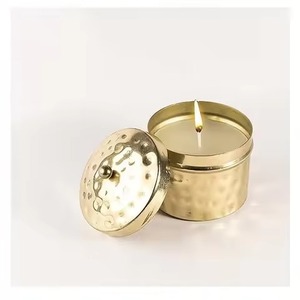 Designer Metal Candle Jar Modern Candle Holder Container Wedding Party Decoration Accent - Product Image 4