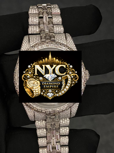 Reloj de Lujo para Hombre NYC DIAMOND EMPIRE, de Acero Inoxidable, Caja Cuadrada de 41 mm, Cristal, Analógico, Mecánico Automático, Japonés - Product Image 1