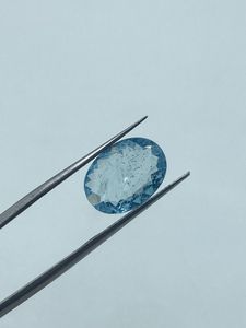 Aigue-marine naturelle, pierre précieuse de haute qualité, bleu ciel, 3,80 carats, 10x14 mm, pour l'exportation, pierre en vrac, fourniture d'usine, nouvelle arrivée - Product Image 4