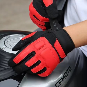 Guantes de Medio Dedo de Cuero Genuino Unisex de Alta Calidad para Ciclismo y Motociclismo, Transpirables y para Uso en Exteriores - Product Image 5