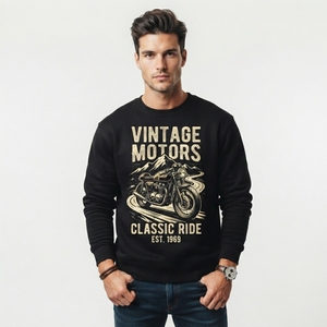 Sudadera con Estampado Gráfico para Hombre, Ropa Casual Elegante con Diseños Gráficos Creativos, Material de Felpa Suave, Corte Holgado, Personalizada - Product Image 1