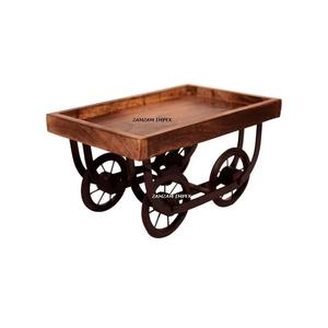 2025 nouveauté plateau de service en bois pour Table à manger/chariot Thela/plateau de service Thela plateau Snack - Product Image 2