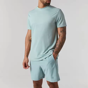 Ensemble décontracté d'été pour homme, 2 pièces, léger, t-shirt et short - Product Image 2
