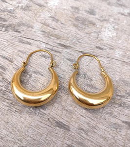 Pendientes de latón de cuerpo delgado estilo estrecho con acabado liso, precio de fábrica al por mayor, artículo para artesanía en metal - Product Image 1