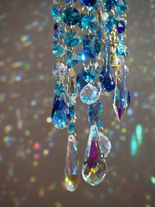 Blue Crystal Sun Catcher For Home Decoration And Gifting Elegant Hanging <b>Light</b> Catcher <b>Window</b> Decor Balcony Stylish Gift Item - Product Image 2