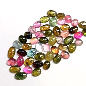Lote de 540 Piezas de Turmalina Natural Multicolor de 3mm a 13mm, Cabujones Ovalados, Pera y Redondos, 400 Quilates, Alta Calidad, US$240 por Todo - Product Image 5