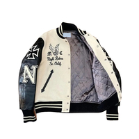 Veste de sport d'hiver pour homme en cuir véritable 100% personnalisée - Haute qualité, style streetwear, respirante