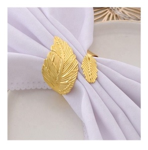 ชุดห่วงรัดผ้าเช็ดปากโลหะทำมือสุดหรูลาย2025 4ชิ้นสีสดใสงานแต่งงานรับประทานอาหารที่หรูหราการตกแต่งโต๊ะในโรงแรมดีไซน์ไม่เหมือนใคร - Product Image 6