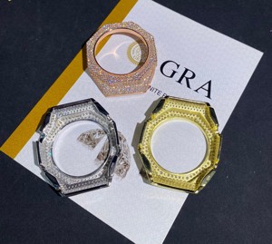 Reloj personalizado de alta gama GA2100 Ice Aura con cristales brillantes, estilo hip hop, digital, de lujo, moderno, para hombre. - Product Image 2