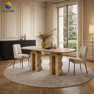 2026 New Italian Luxury Marble Dining <strong>Table</strong> Natural <strong>Stone</strong> <strong>Top</strong> Modern Home Restaurant Furniture Marble <strong>Table</strong> - Product Image 4