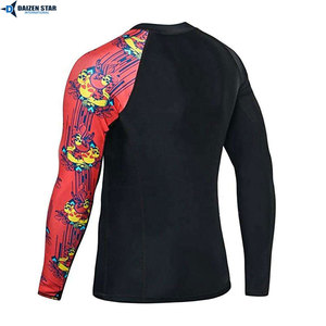 Camiseta de Compresión de Manga Larga para Hombre, Rashguard de MMA BJJ, Ropa de Lucha No Gi, Sublimación Personalizada - Product Image 3