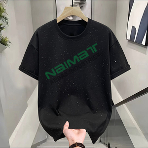 Nouveau T-shirt Homme Été 250g Coton Pur Vintage Motif Étoilé Respirant Anti-humidité Tendance Style Américain Ample - Product Image 6