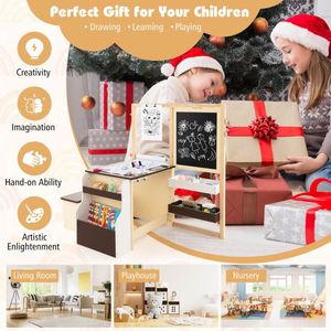 Set tavolo e panca in legno per bambini centro d'arte per uso mobili per bambini - Product Image 3