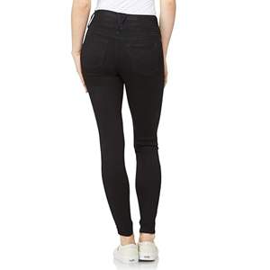 Pantalones Vaqueros Jegging de Mezclilla para Mujer, Súper Elásticos, de Cintura Media, Corte Recto, Ajuste Favorecedor, Color Sólido, Frente Plano, Largos - Product Image 2