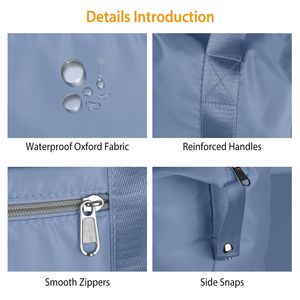 Bolsa de Gimnasio Expandible Impermeable de 35L, Bolsa de Viaje con Asa Plegable, Equipaje de Fin de Semana - Product Image 2