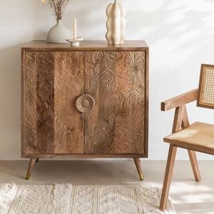 Aparador de madera tallada a mano Vandana Grand Flux (madera maciza) - Product Image 1