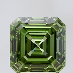 Diamante Cultivado en Laboratorio de Corte Asscher de 3.58 Ct, Verde Intenso VS2, Certificado IGI, Diamante Suelto CVD al por Mayor para la Fabricación de Joyas - Product Image 1