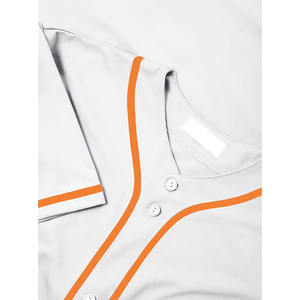 Maillot de baseball unisexe, service OEM, impression de logo personnalisé, respirant, manches courtes, faible MOQ, vêtements de baseball - Product Image 3