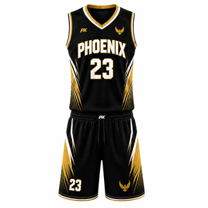 Ensemble Maillot et Short de Basketball OEM Personnalisable avec Logo Impression par Sublimation Tenue Athlétique Séchage Rapide Respirante pour Équipes - Product Image 2