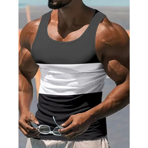 Débardeur Homme Personnalisé avec Logo, en Polyester et Coton, Haute Qualité, Respirant, Mode Été - Product Image 5