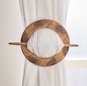 Elegant Wood Curtain <b>Tie</b> <b>Backs</b> Home Decor Accessories and Heart Shape Curtain Tic <b>back</b> Home Daily Use for Polished Items - Product Image 3