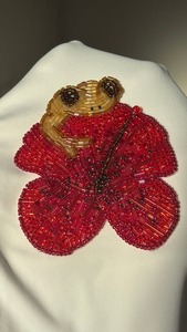 Top de Diseño de Lujo para Mujer, Bordado a Mano con Cuentas de Cristal y Vidrio de Inspiración Vintage, para Bautizo y Bodas - Product Image 2