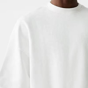Nouveaux T-shirts Oversize Homme 2026 – Coton Lourd Uni 100% – Grandes Tailles – Logo Personnalisé – Coupe Jersey Regular Unie - Product Image 6
