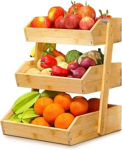 Ensemble de paniers à fruits en bois |   Design moderne |   Finition de qualité supérieure |   Artisanat fait main |   Cadeau de déménagement ou d'anniversaire |   Vente en gros - Product Image 1