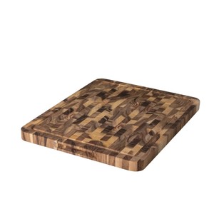 Planche à découper rectangulaire en bois de tête de sciage écologique, qualité professionnelle, bloc de boucher de qualité supérieure, naturel et de qualité alimentaire, vente en gros - Product Image 1