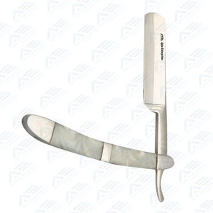 Rasoirs de coiffeur de style turc Marque OEM Finition argentée Rasoirs tranchants pour coiffeur Prix de gros Fournisseur en vrac - Product Image 3