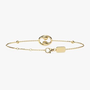 Bracelet tendance en or jaune 10K/18K de luxe avec moissanite certifiée, forme papillon, unisexe, chaîne ajustable, pour usage quotidien - Product Image 2