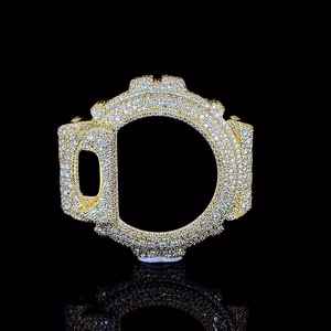 Handmade Iced Out Octagon Digital <b>Watch</b> <b>Case</b> – Custom Luxury <b>Watch</b> Mod - Product Image 1