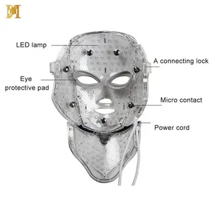 Toptan ucuz fiyat yeni tasarım Led maskesi ışık tedavisi elektrikli ısıtma yüz maskesi güzellik