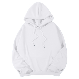 Sweat-shirt à capuche rose en polaire, couleur unie, décontracté, à manches longues, avec cordon de serrage, pour adultes, vêtements d'automne - Product Image 6