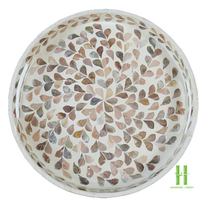 Bandeja de Servir de Nácar al por Mayor, Hecha a Mano, Ecológica, Decorativa para el Hogar, Hotel, Bodas y Decoración de Mesa - Product Image 4