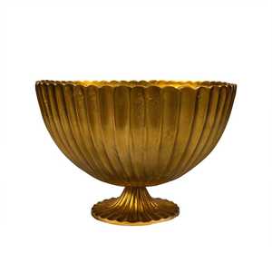 Bol à glace en métal doré, rond et festonné, durable et écologique, pour servir, refroidisseur de vin et de bière pour fêtes, bars, mariages, hôtels et décoration - Product Image 4