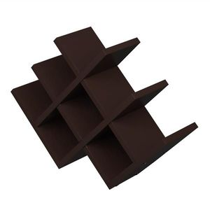 Étagère à chaussures en tissu non tissé à 5 niveaux, montage simple, avec poignée, brun foncé - Product Image 4