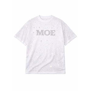 เสื้อยืดโอเวอร์ไซส์แขนสั้นแฟชั่นฤดูร้อนสำหรับผู้ชาย พิมพ์ลายเพชรคริสตัลทั่วตัว ดีไซน์ OEM - Product Image 3