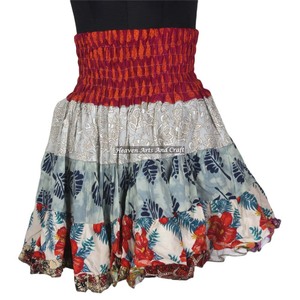 New Gypsy Indian <b>Patchwork</b> Boho Hippie Festival <b>Skirt</b> Stylish Patch Cotton Sexy Breathable Dropped Waist Midi <b>Skirt</b> Summer - Product Image 2