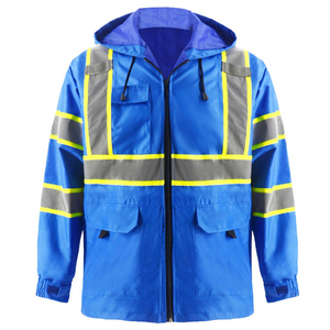 Vestes de sécurité haute visibilité personnalisées, chaudes, coupe-vent et réfléchissantes, avec plusieurs poches pour hommes - Product Image 6