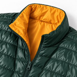 Wholesale Men's Lightweight Puffer <b>Jacket</b> Quilted Windproof Winter Coat Custom Logo Full Zip Outdoor OEM Manufacturer Supplier - Product Image 3