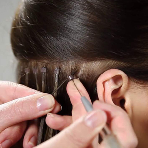 Cuentas para extensiones de cabello con caja, hilos, agujas en forma de C, kit de herramientas de salón para la instalación completa de extensiones de cabello con personalización. - Product Image 3