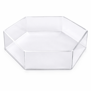 Handmade Acrylic Display Serving Storage <b>Tray</b> For Tea Coffee Breakfast Stylish Crystal Lucite <b>Tray</b> For Home & Coffee <b>Table</b> Decor - Product Image 2