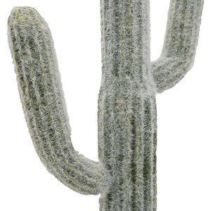 Juego de 5 Cactus Saguaro Artificiales en Maceta Negra de 8x5x24.5 Pulgadas, Decoración de Plantas Duradera y Elegante - Product Image 4